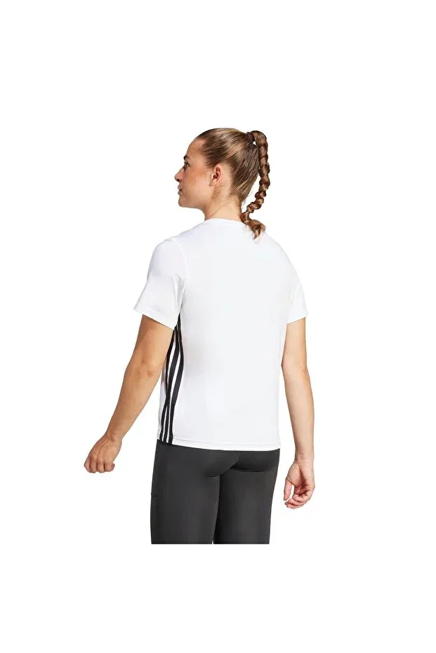 Женская спортивная футболка с принтом Adidas, White — фото 2