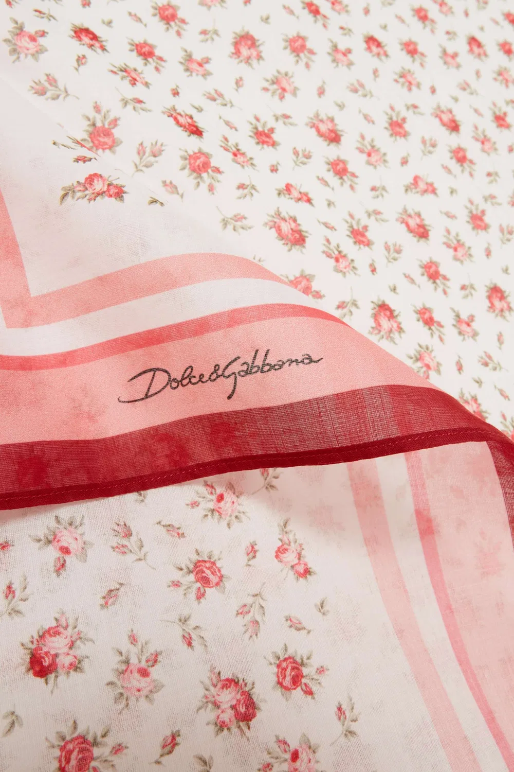 Парео с цветочным принтом из хлопкового вуали Dolce & Gabbana — фото 4