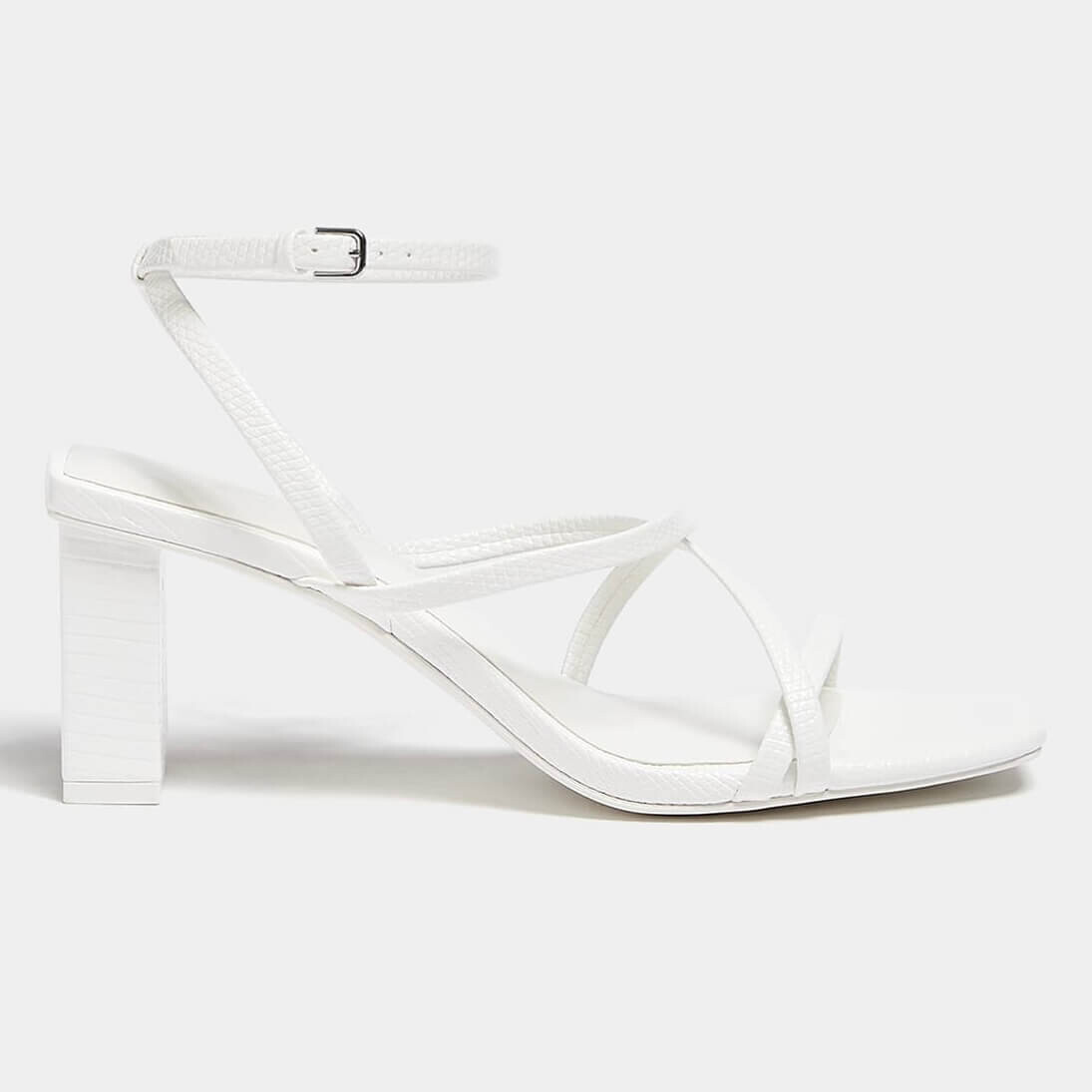 

Босоножки Pull&Bear Heeled With Crossover Straps, белый