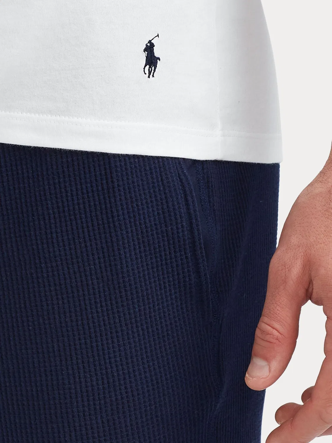 Набор из 3 белых футболок узкого кроя с короткими рукавами Polo Ralph Lauren, White — фото 4