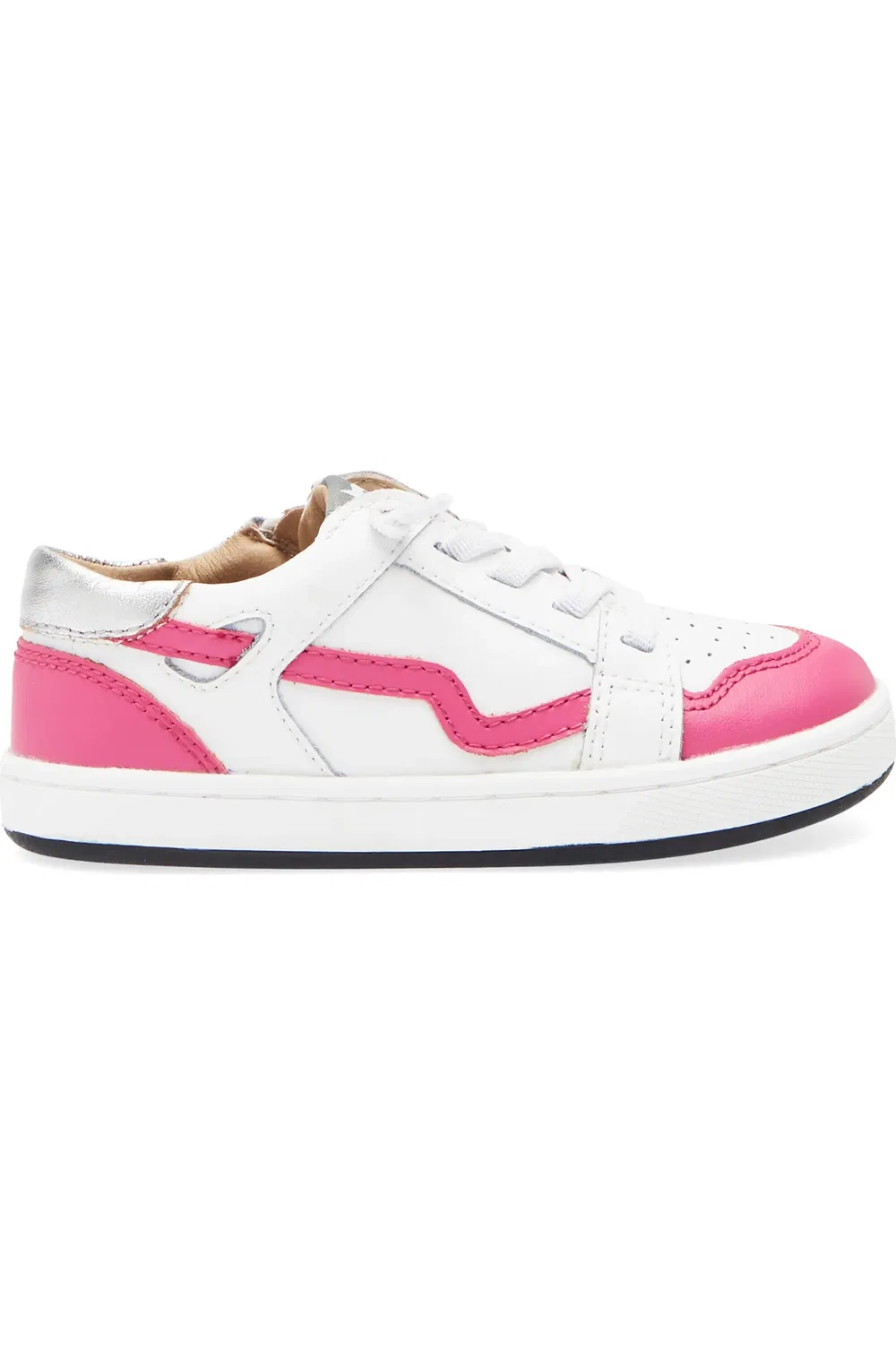 Кроссовки детские на молнии Field Runner OLD SOLES, Snow/Rosy/Silver — фото 3