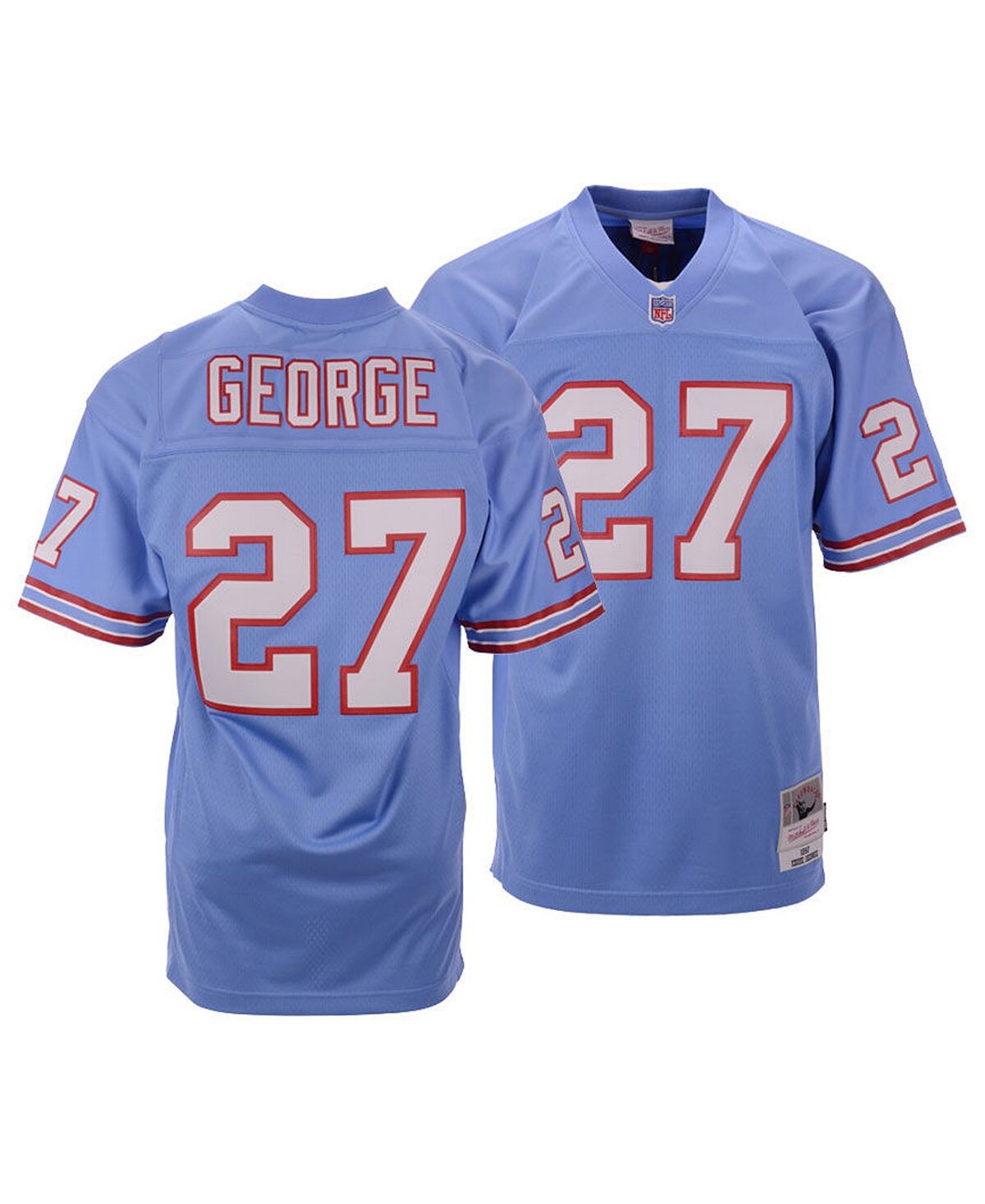 

Футболка Mitchell & Ness Men's Eddie George Houston Oilers, светло-синий