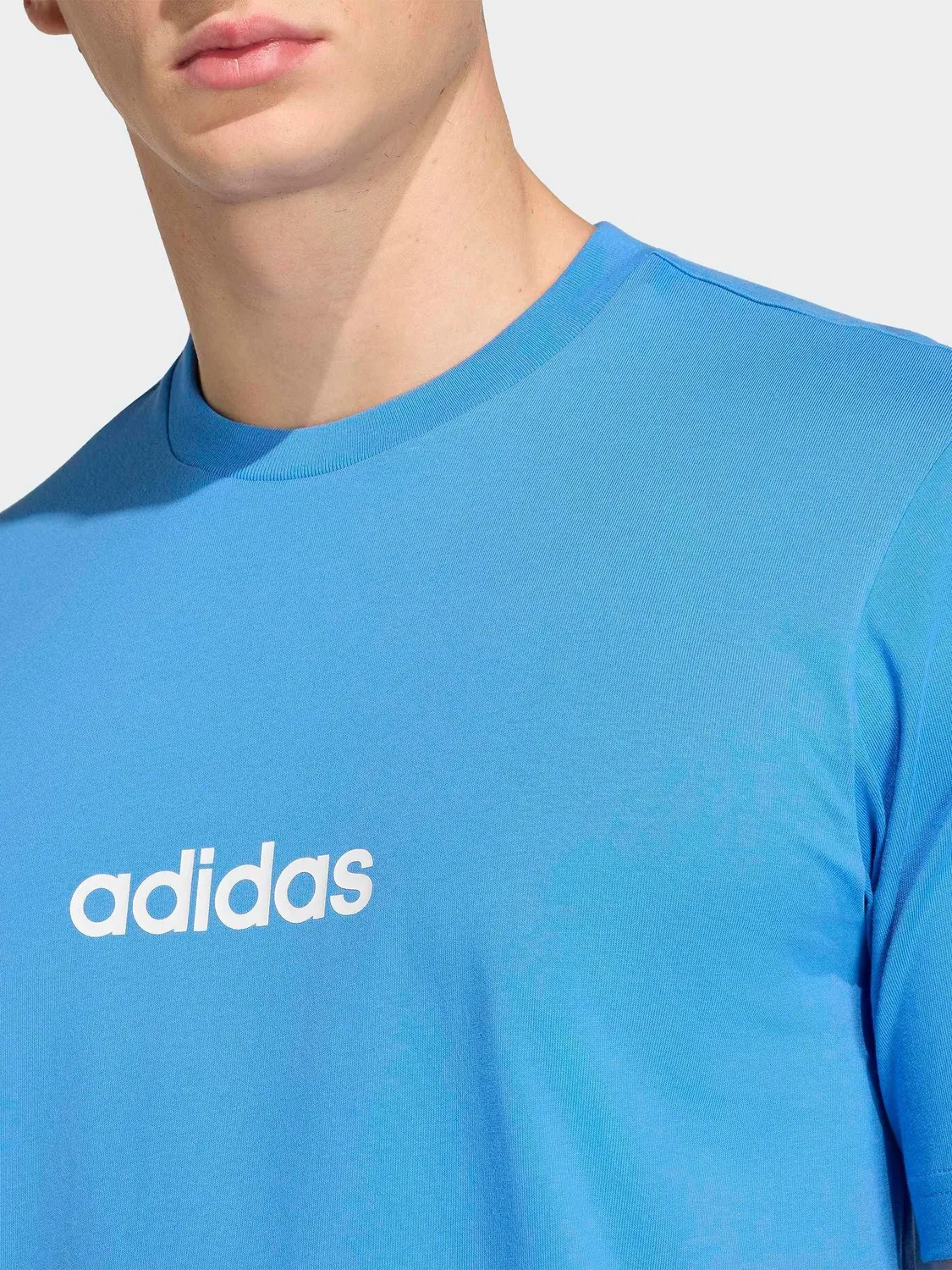 Футболка с опущенными плечами adidas, ярко-синий — фото 3