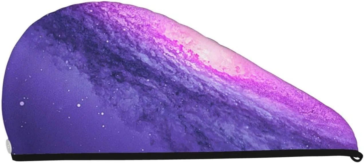 Шапочка для волос OPSREY, Микрофибра, 25.2x10.2 дюйма, Purple Galaxy