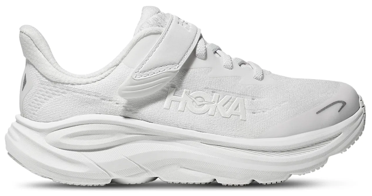 Детские кроссовки для мальчиков с дышащим верхом Clifton 10 HOKA, White White