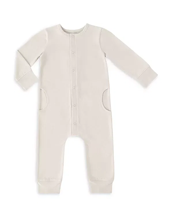 Детский комбинезон для сна с длинным рукавом Unisex essentials romper Pehr, Natural