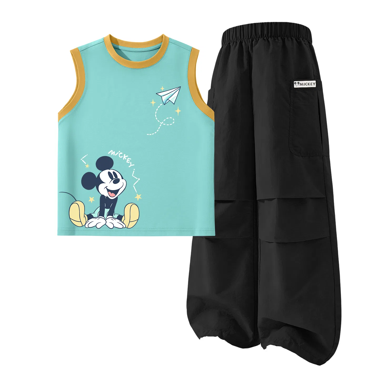 Костюм Casual Sportswear Kids, Disney, Di Fishing Brown Yellow+DiHU Long Hook-and-Loop K Black — фото 3