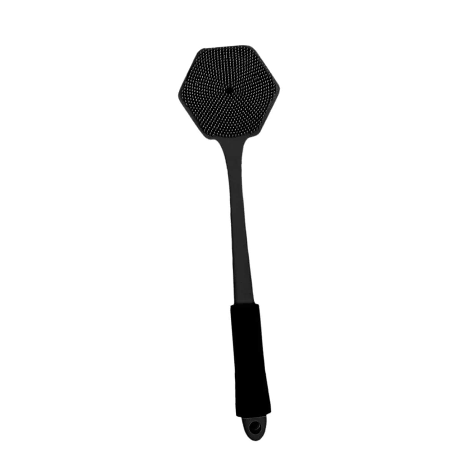 Щетка для душа двусторонняя Oshhni, 38x10x3 см, Black
