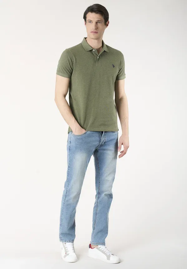 Футболка поло хлопковая U.S. Polo Assn., verde, зеленый — фото 2