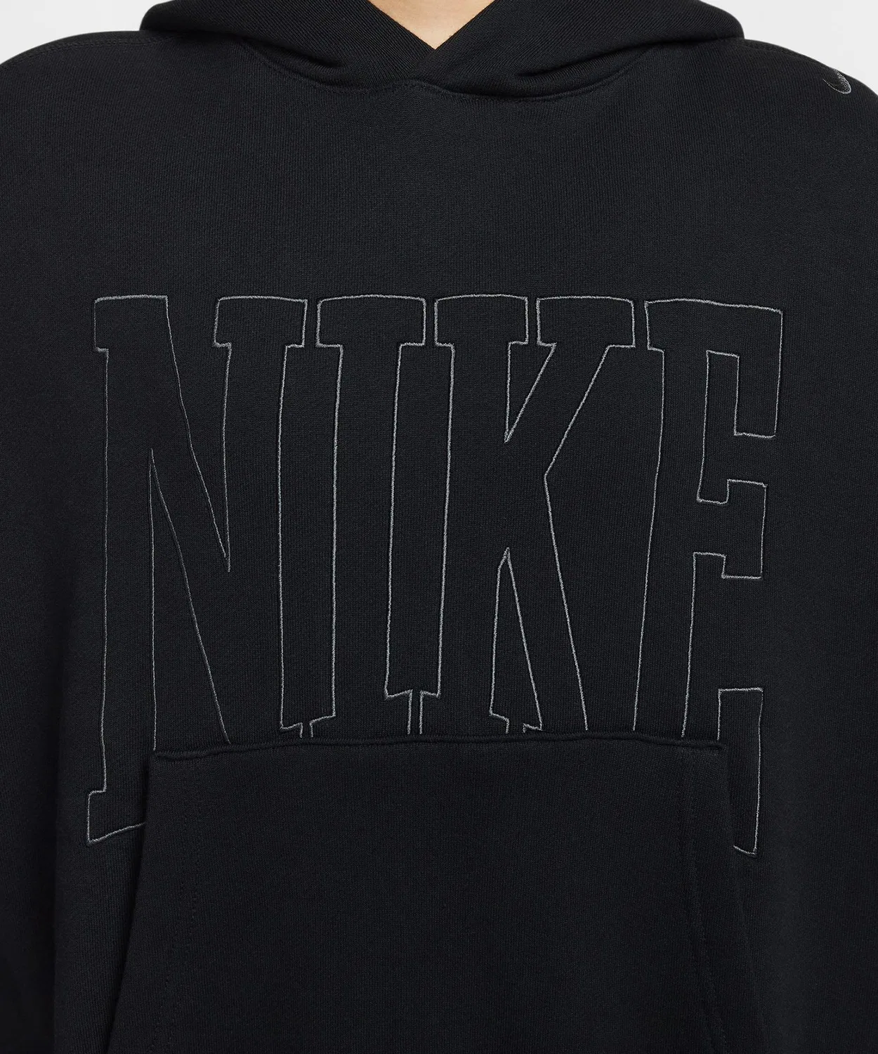 Женский худи с длинным рукавомNike Sportswear Street Over Oversized Pullover Hoodie, Black — фото 4