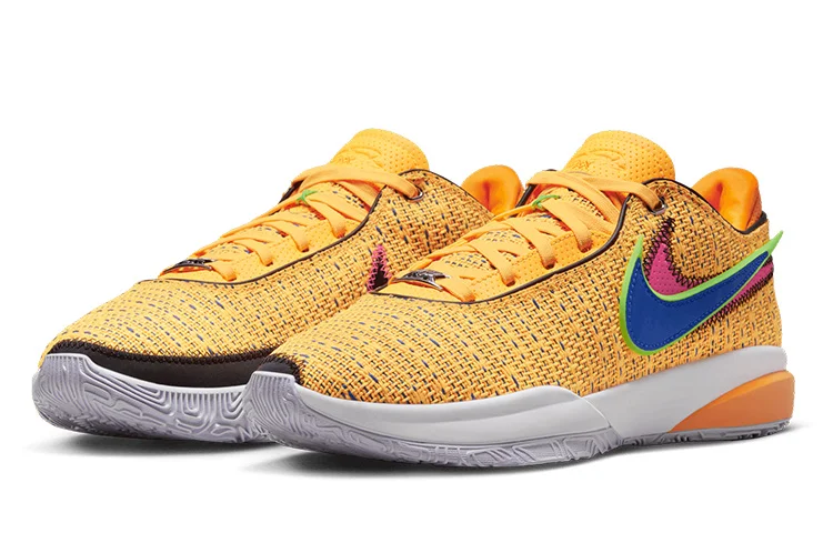 Кроссовки Nike LeBron 20, оранжевый/синий — фото 3