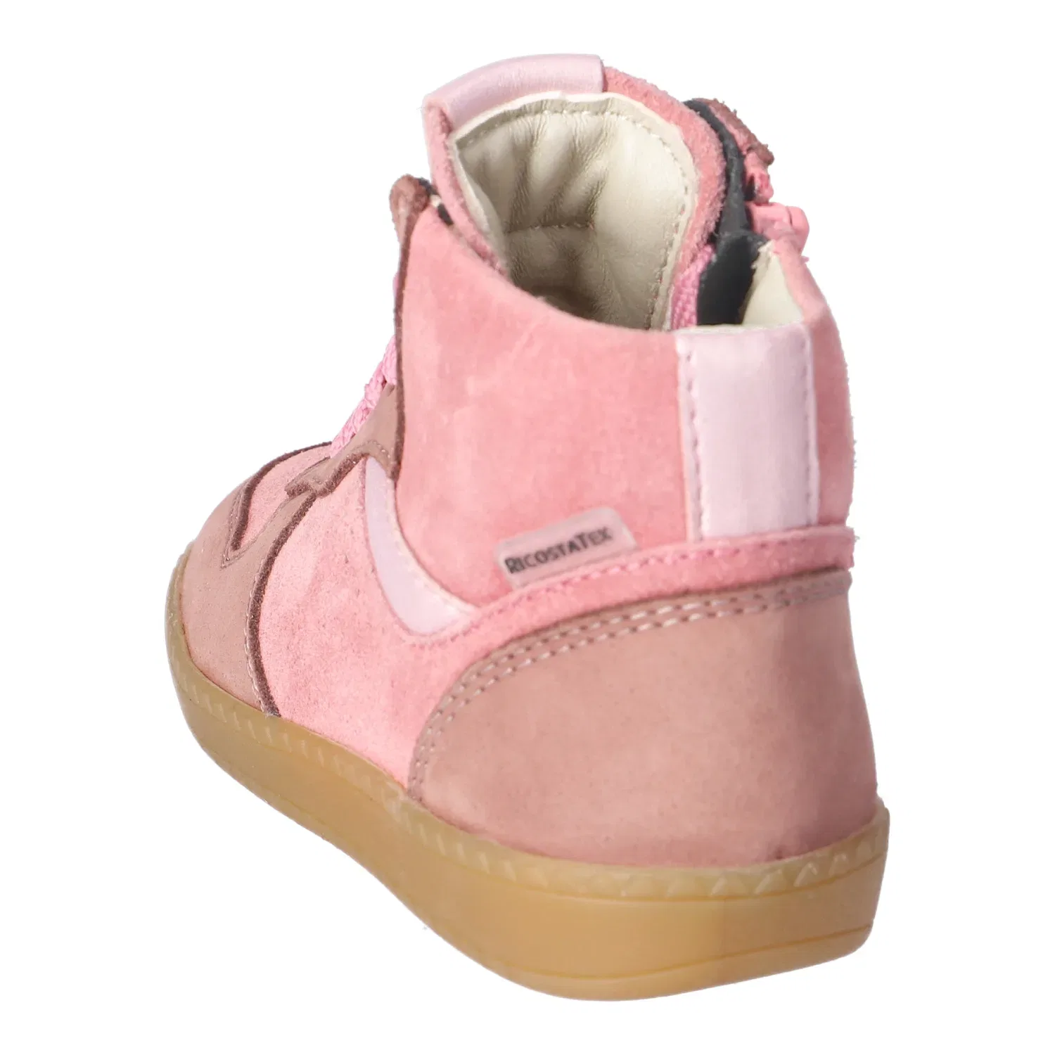 Кроссовки низкие детские с липучками, модель Kindergarten Kaltfutter Halbschuh/Sneaker Ricosta, розовый — фото 4