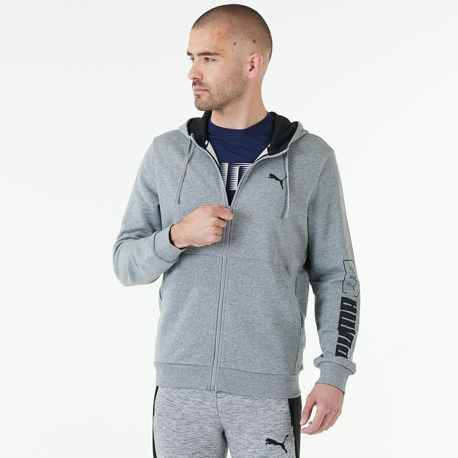 

Куртка с капюшоном Puma Active мужская серая
