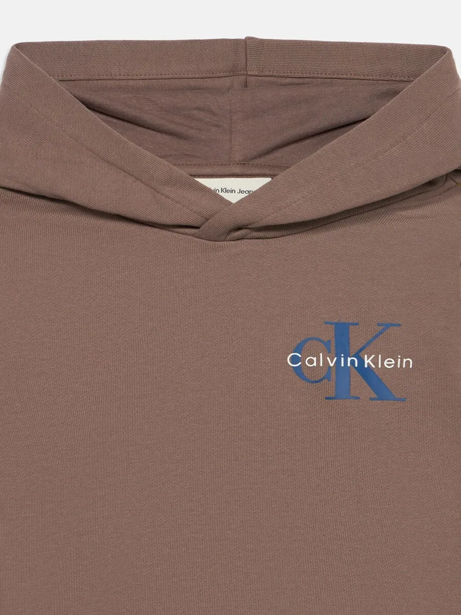 Свитшот Calvin Klein Jeans, серо-коричневый — фото 3