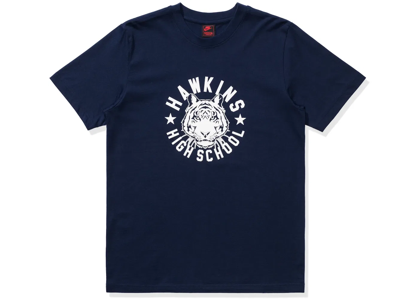Мужская футболка с принтом Nike x Stranger Things Hawkins High Tee, Navy