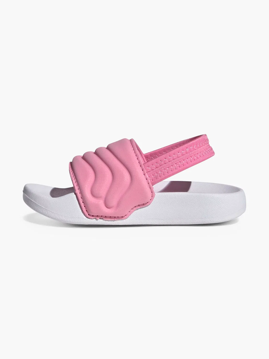 Детские шлепанцы с регулируемым ремешком Adidas, цвет Rose Gold — фото 3
