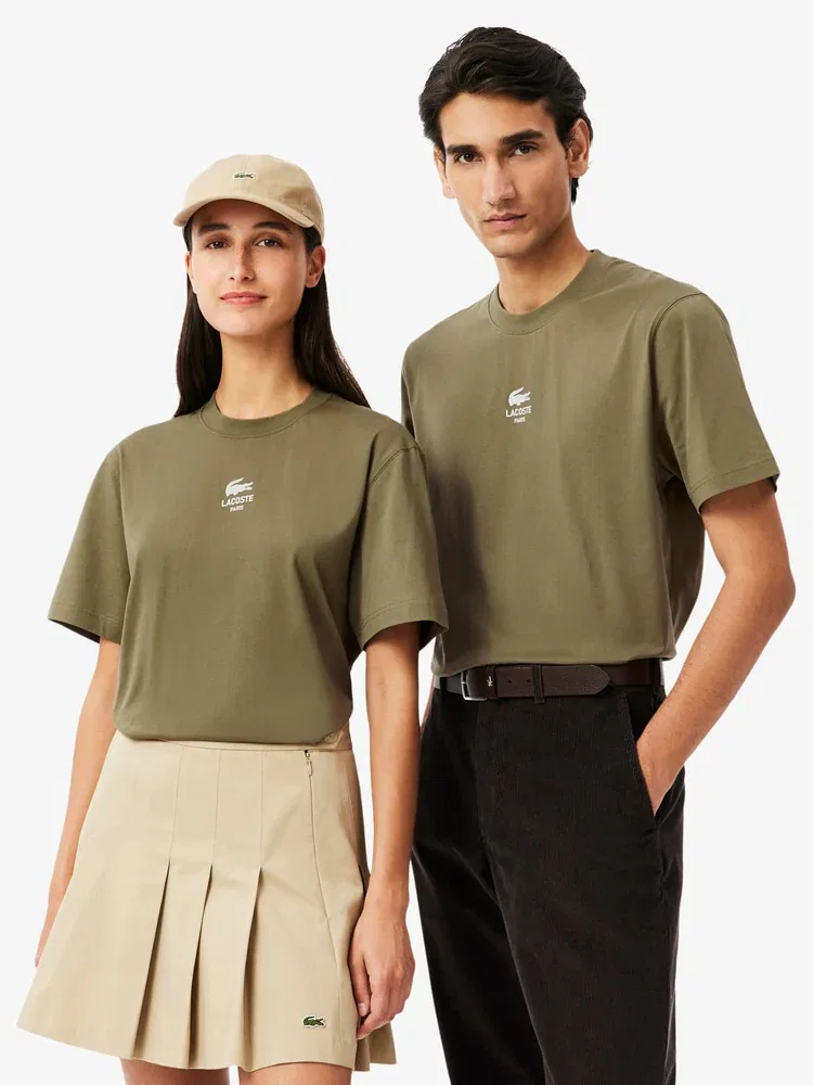Футболка поло LACOSTE Softbranding Small Croc, Khaki