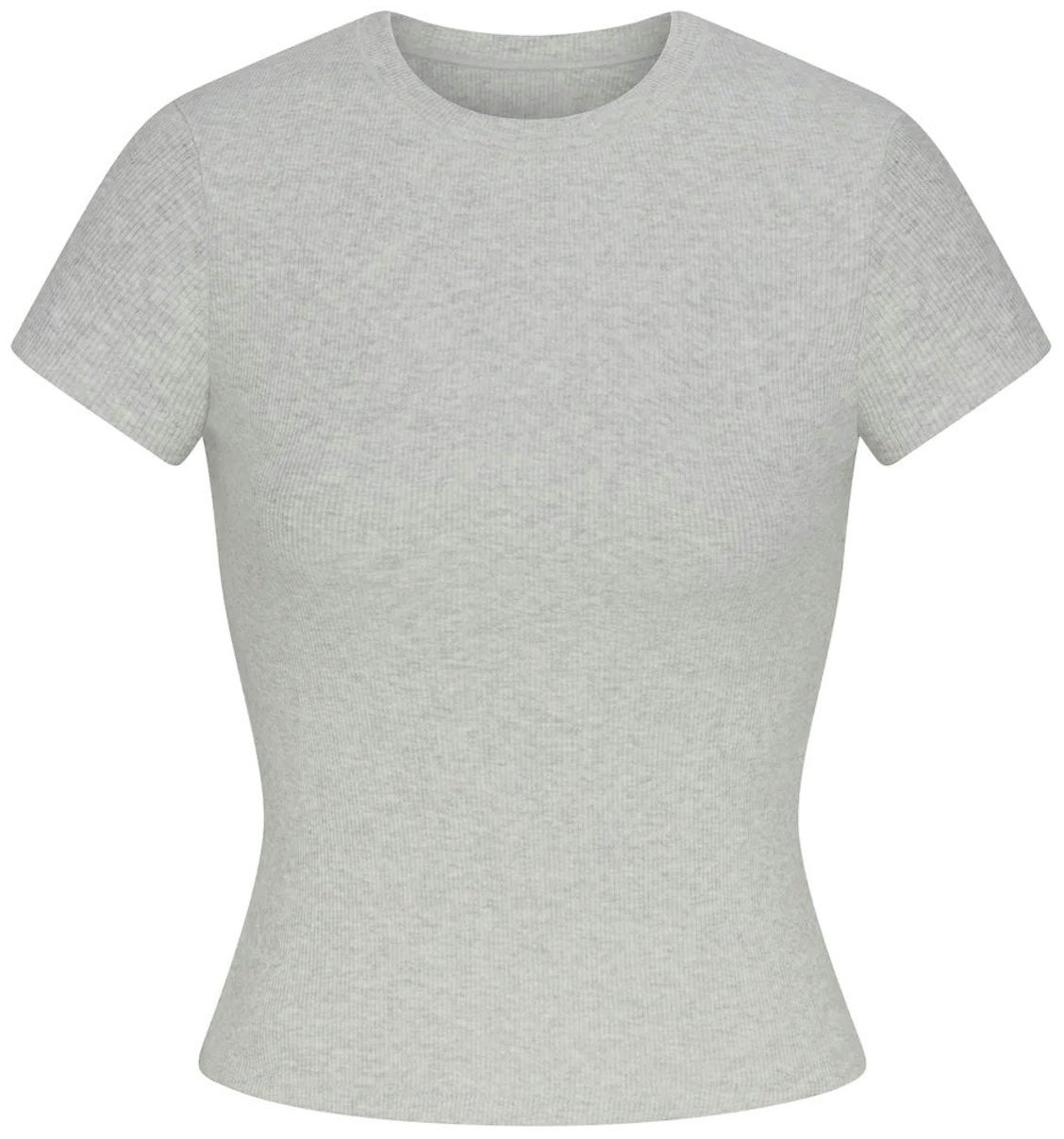 

Футболка Skims Cotton Rib, светло-серый