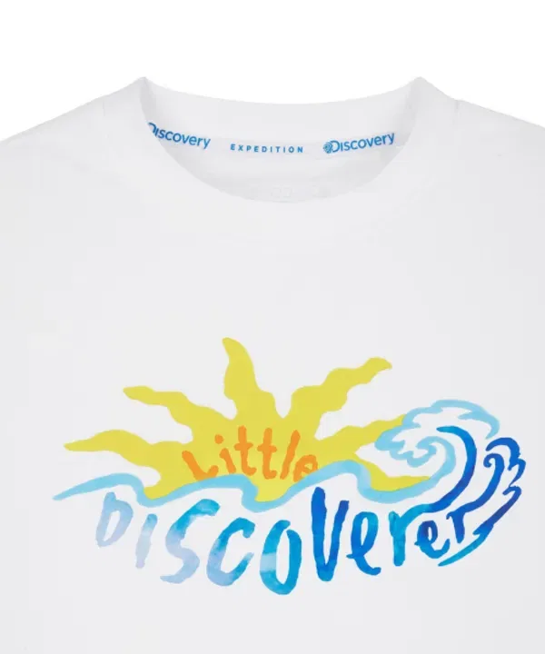 Детский плавательный сет: футболка и шорты Discovery Kids, белый — фото 4