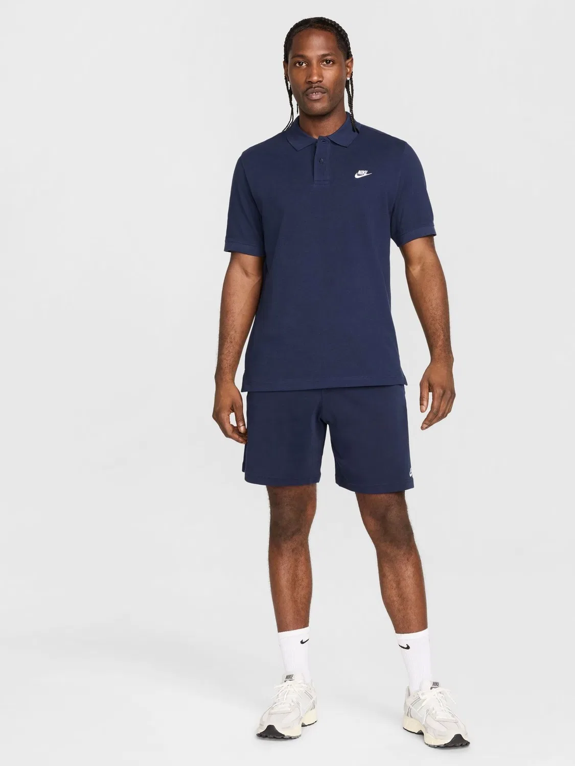 Поло Nike Club, свободная посадка, Navy — фото 4