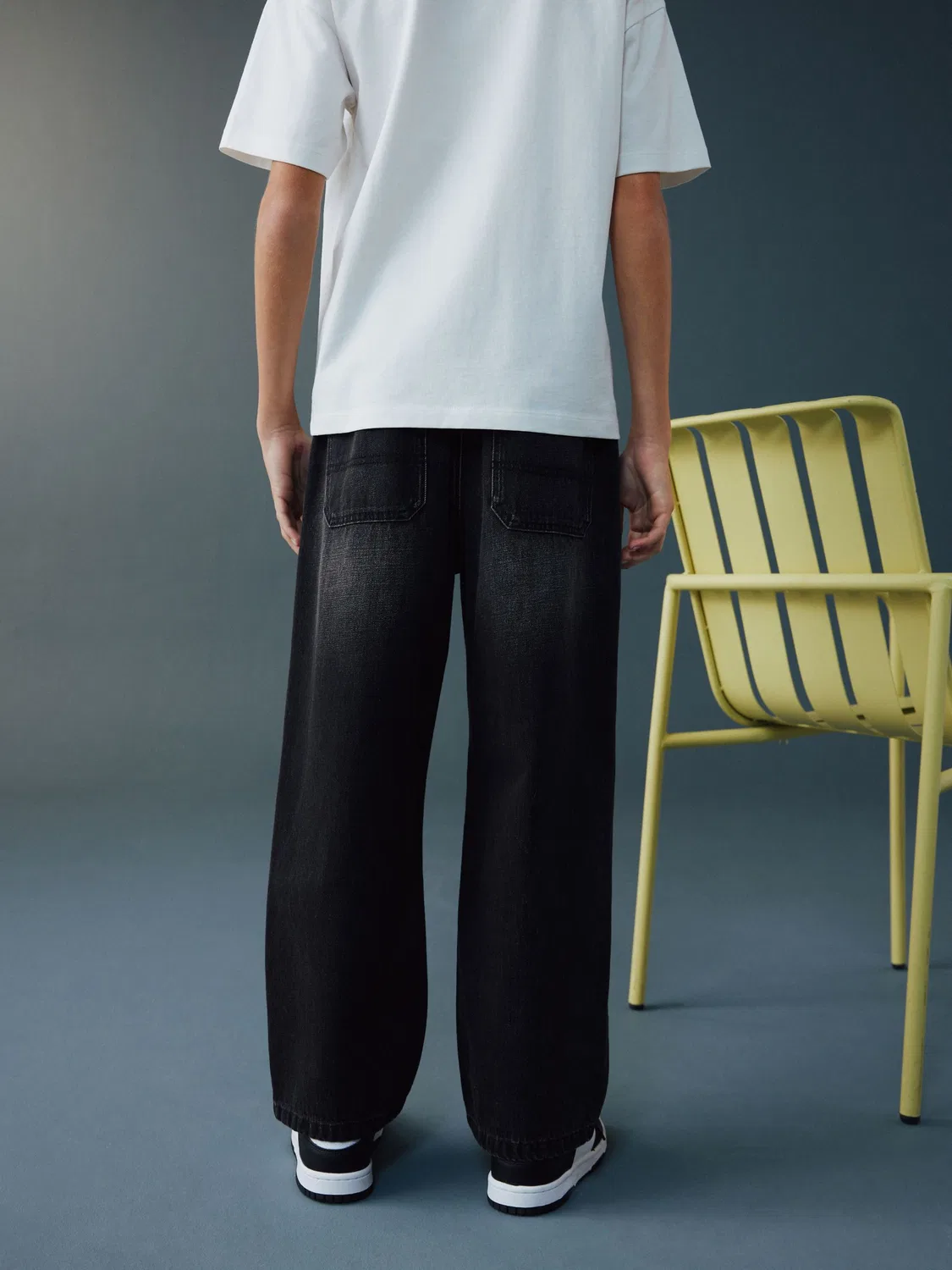 Джинсы повседневные, Washed Black Pull on Jeans Next, черный вымытый — фото 2