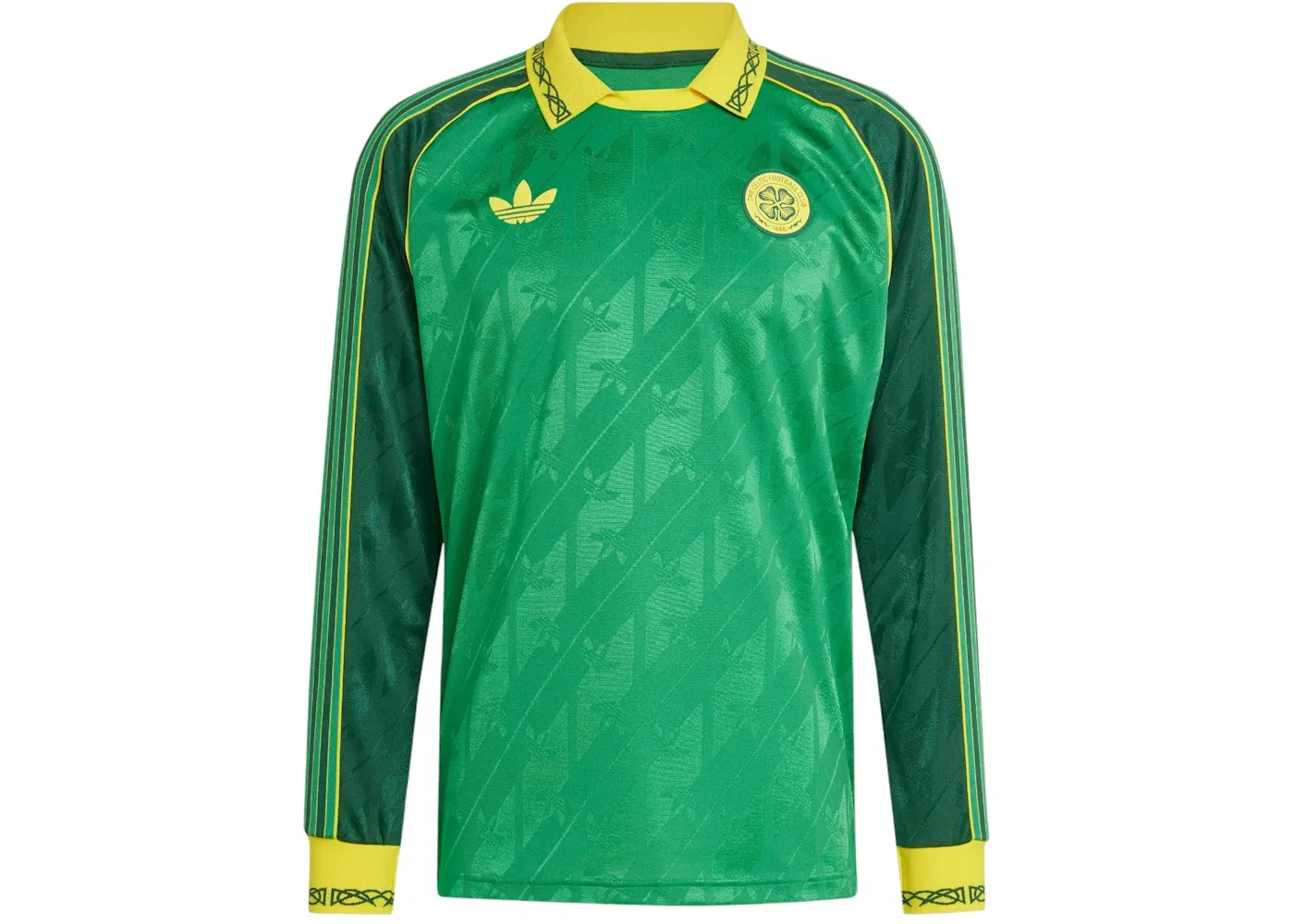 Мужская футбольная джерси с длинным рукавом Adidas Celtic FC LFSTLR Jersey, Team Green
