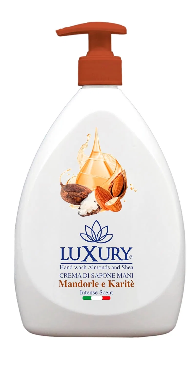 Жидкое мыло для рук Almonds and Shea, Luxury, набор 12 шт по 750 мл, Белый