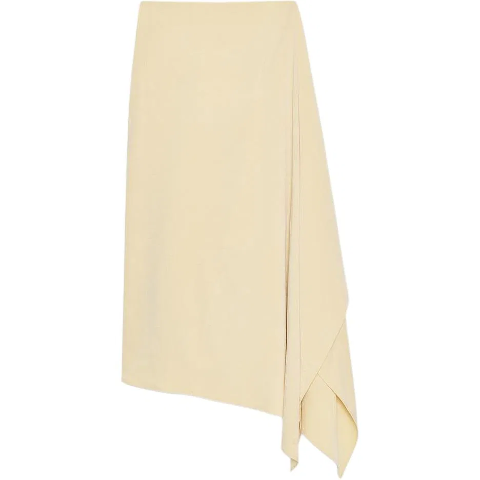 Женская юбка-трапеция Casual Long Skirts, ZARA, Yellow — фото 3