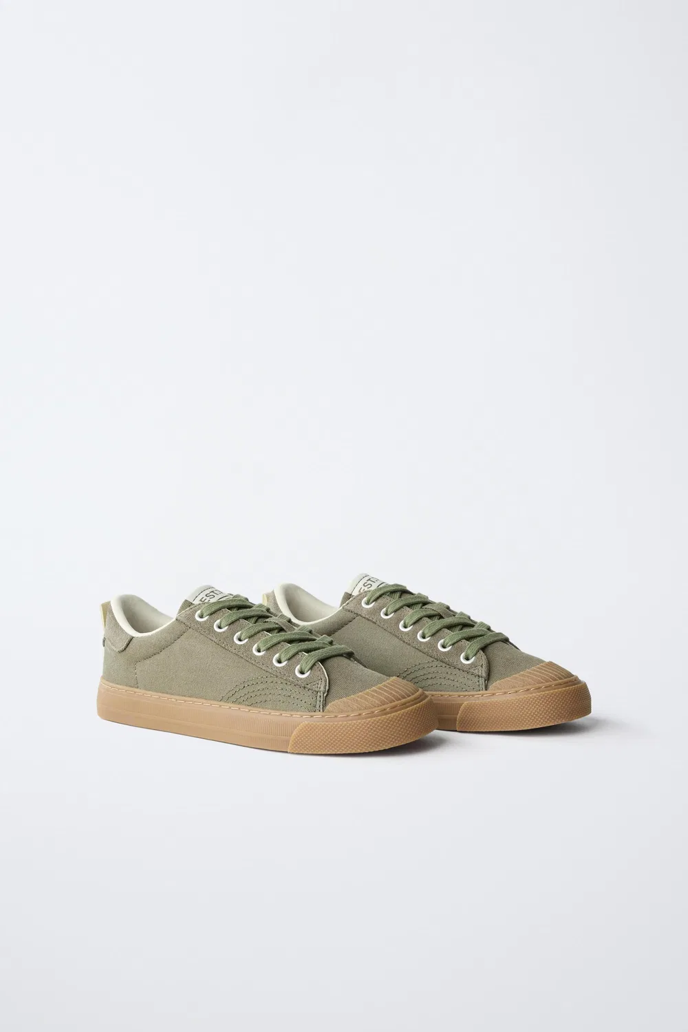 КОМБИНИРОВАННЫЕ КРОССОВКИ ZARA, Green — фото 2