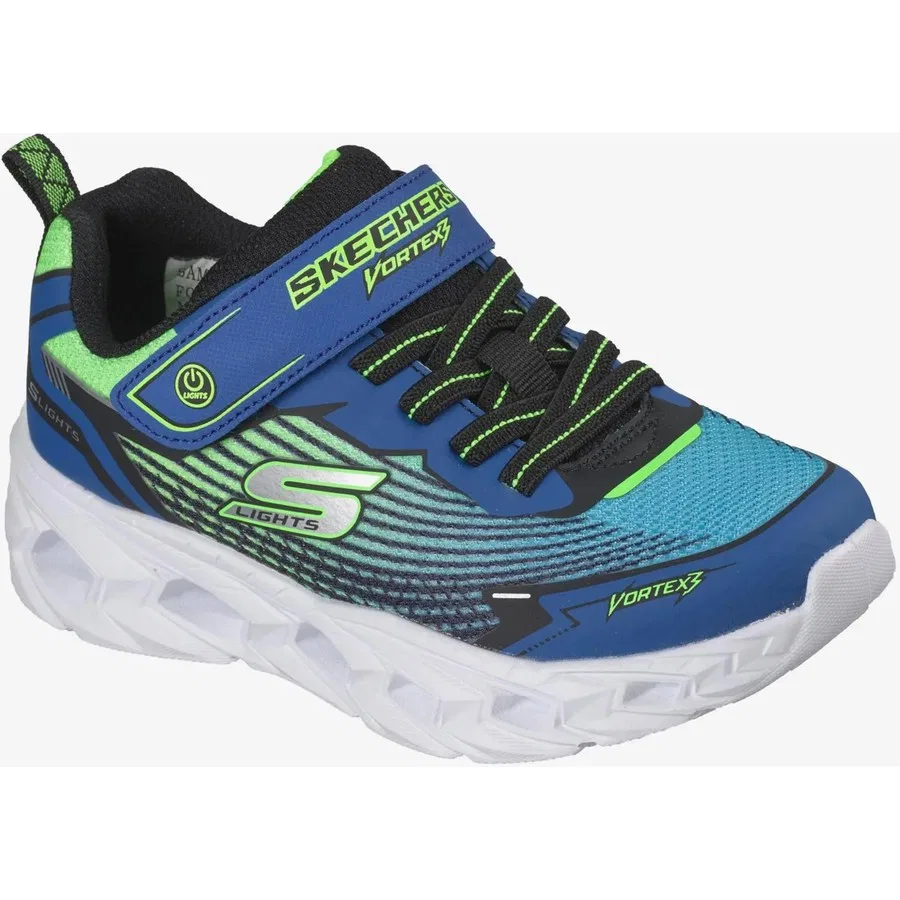 Кроссовки детские с подсветкой Vortex 3.0 Skechers, Черно-синий