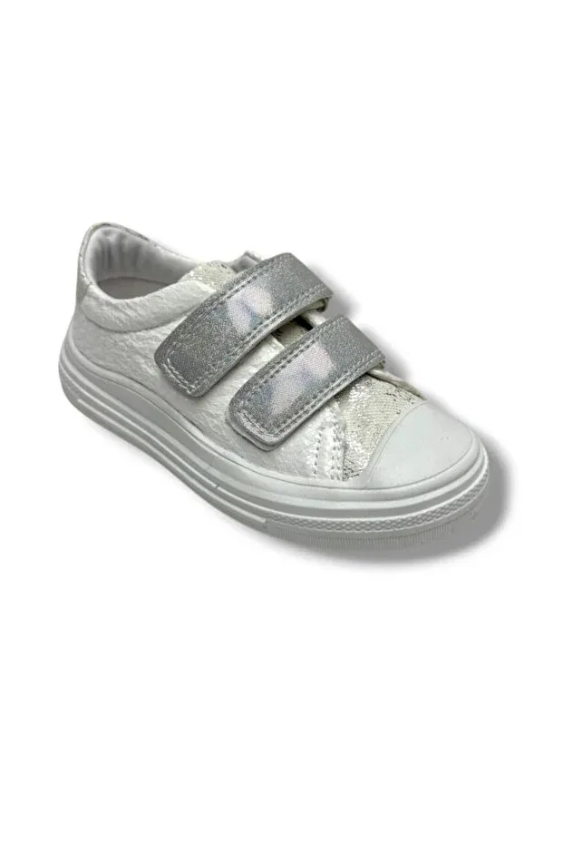 Детские туфли для девочек с блестками Arzen 150-26 Cakgo, White