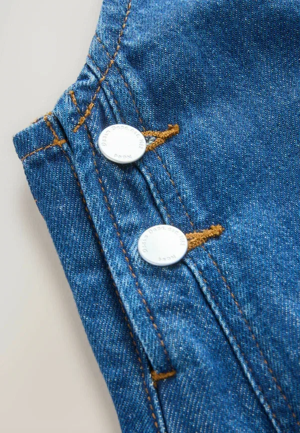 Комбинезон джинсовый Dungarees Next Rinse Wash, синий — фото 3