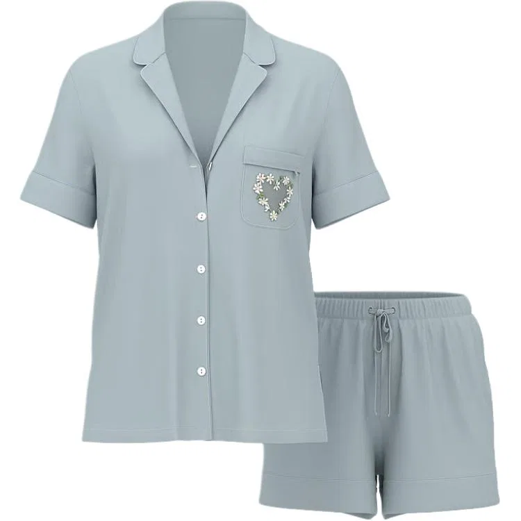Женский пижамный комплект из хлопка Victoria's Secret, Sky Blue