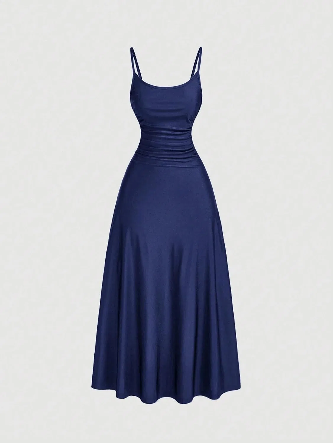 Женское платье миди с запахом на пуговицах, Royal Blue — фото 2