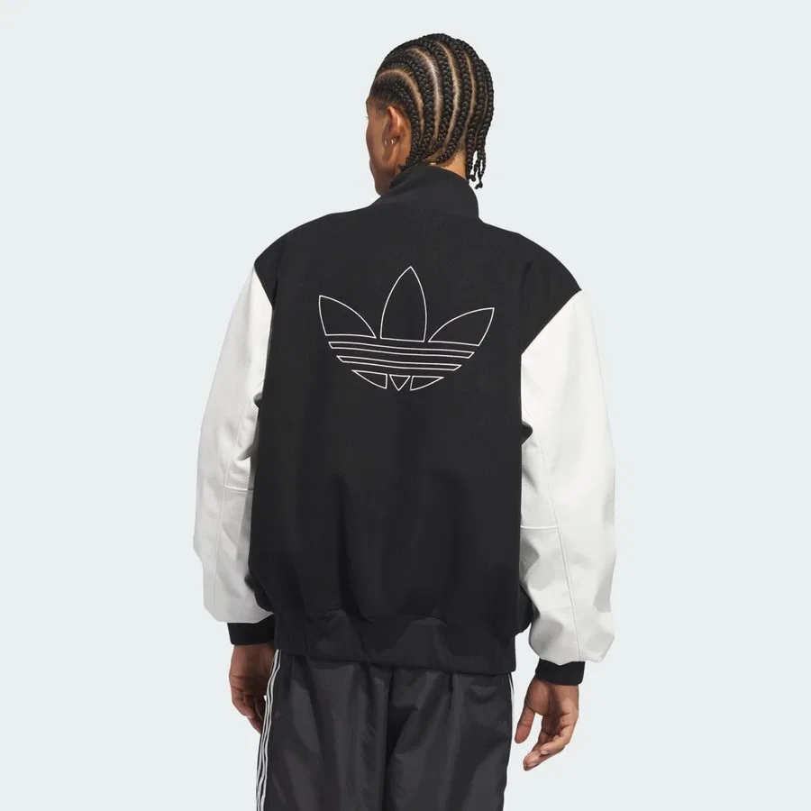 Ветровка баскетбольная Originals Basketball Jacket adidas, Черный — фото 2