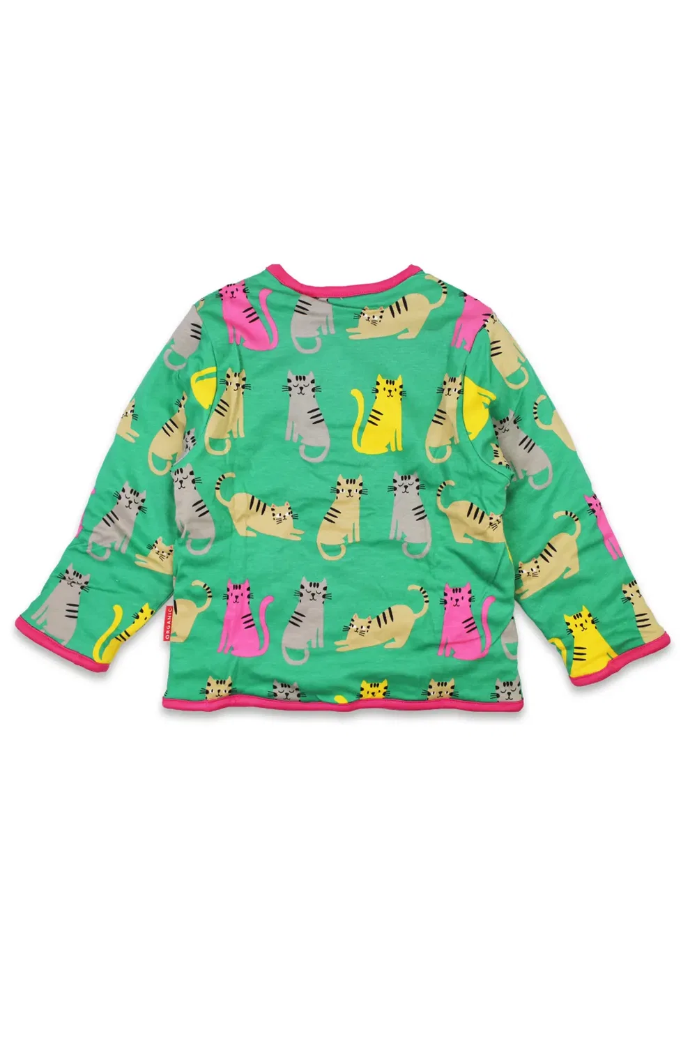 Детская куртка с принтом Kitten Print Toby Tiger, Green — фото 2