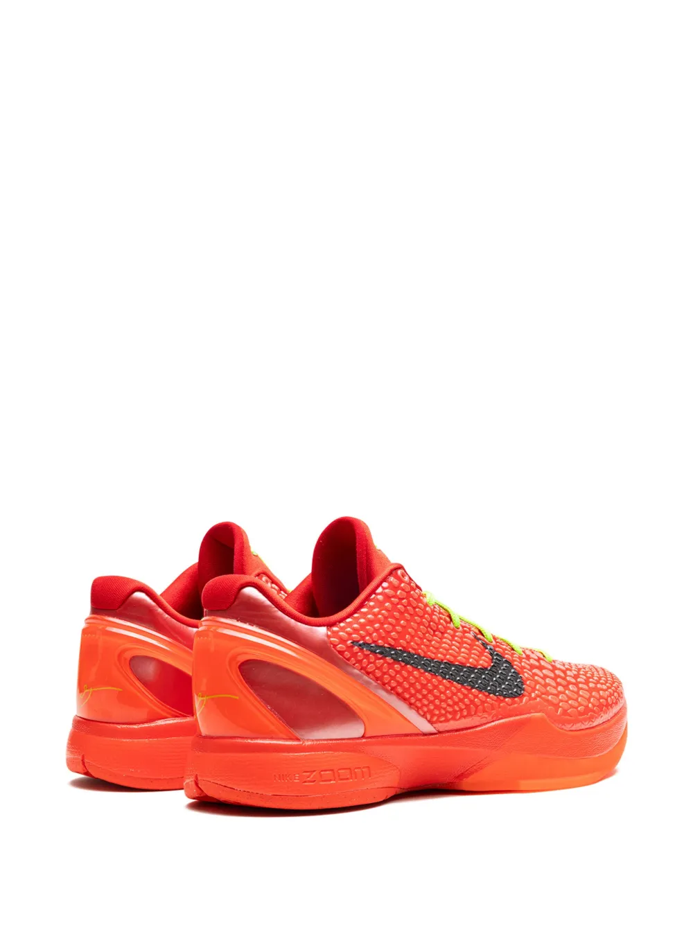 Кроссовки Kobe 6 Protro Reverse Grinch Nike, красный — фото 3