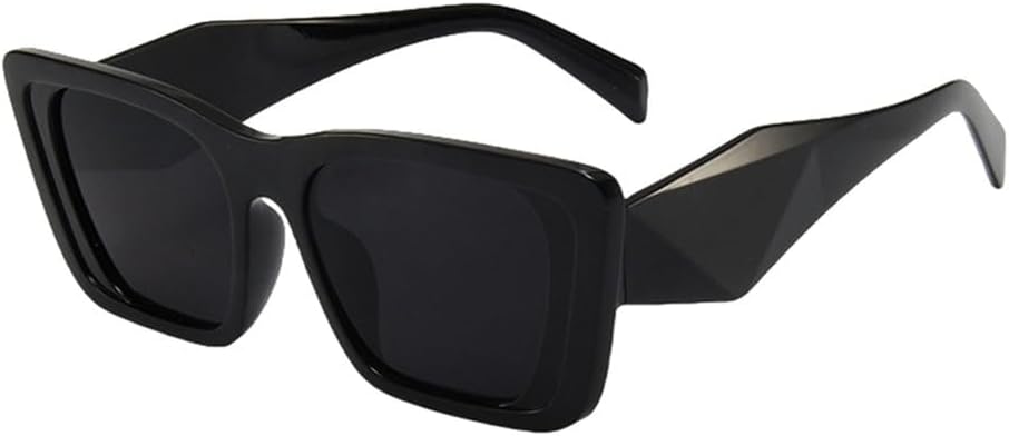 

Модные солнцезащитные очки большого размера для женщин, винтажные, в крупной оправе, роскошные солнцезащитные очки для женщин с защитой от УФ-излучения UV400 TYUVIVO, Black Black