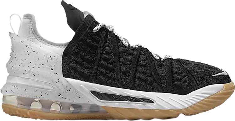 

Кроссовки Nike LeBron 18 GS 'Black White Gum', черный