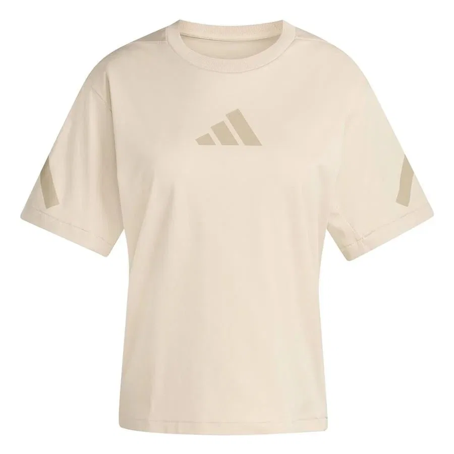 Женская футболка с принтом W Z.N.E. Tee adidas, Бежевый