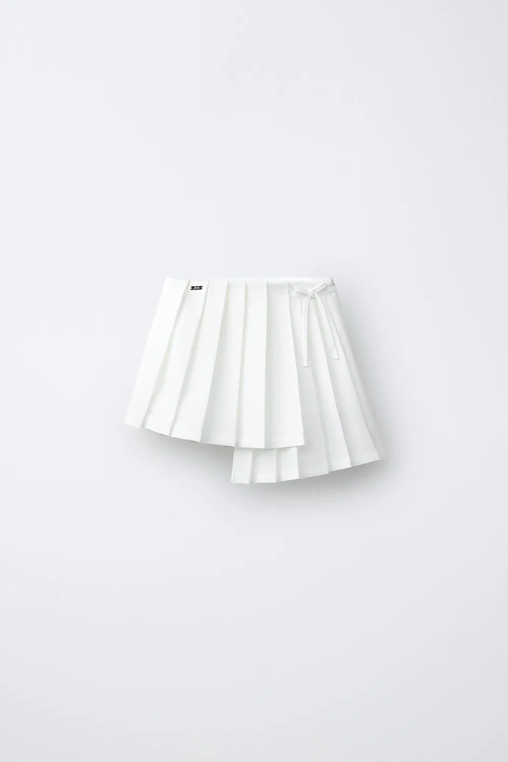 Юбка с асимметричными складками PENN ZARA, White