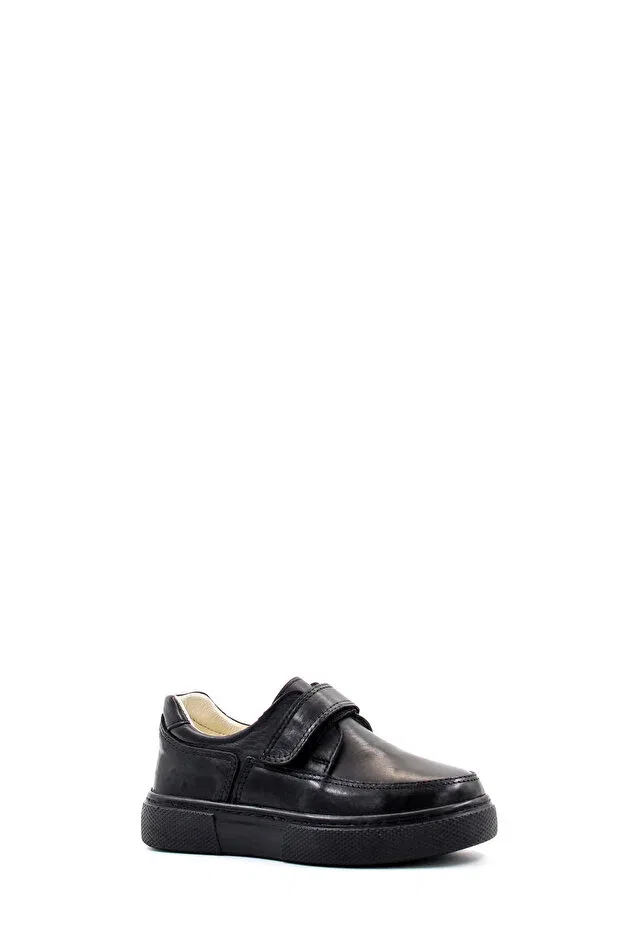 Детские повседневные туфли на липучке из натуральной кожи Mirgeshoes, Black — фото 4