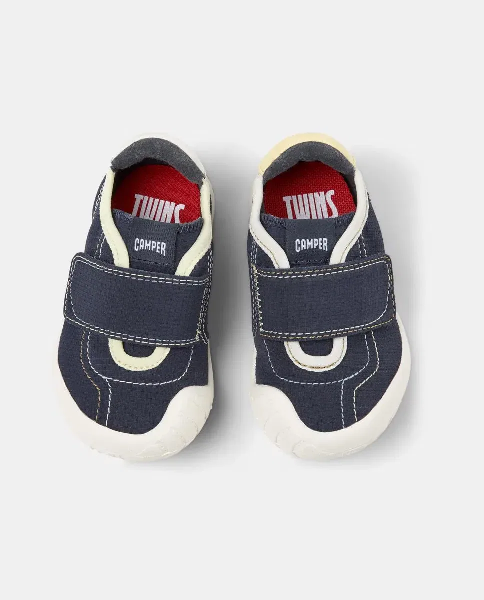 Детские кроссовки для девочек из текстиля Path Twins Camper, Azul — фото 3