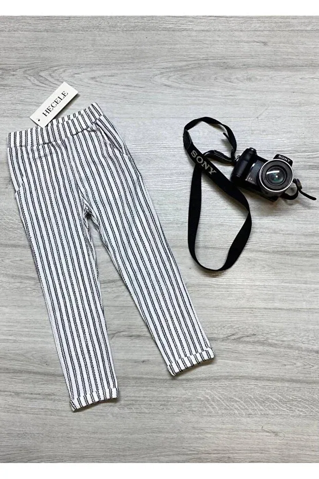 Детские брюки для девочек с принтом Mfs, Striped Trousers