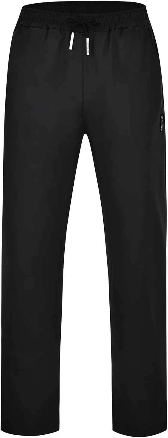 Мужские брюки-палаццо из хлопка, модель Wide Leg, чёрный — фото 4