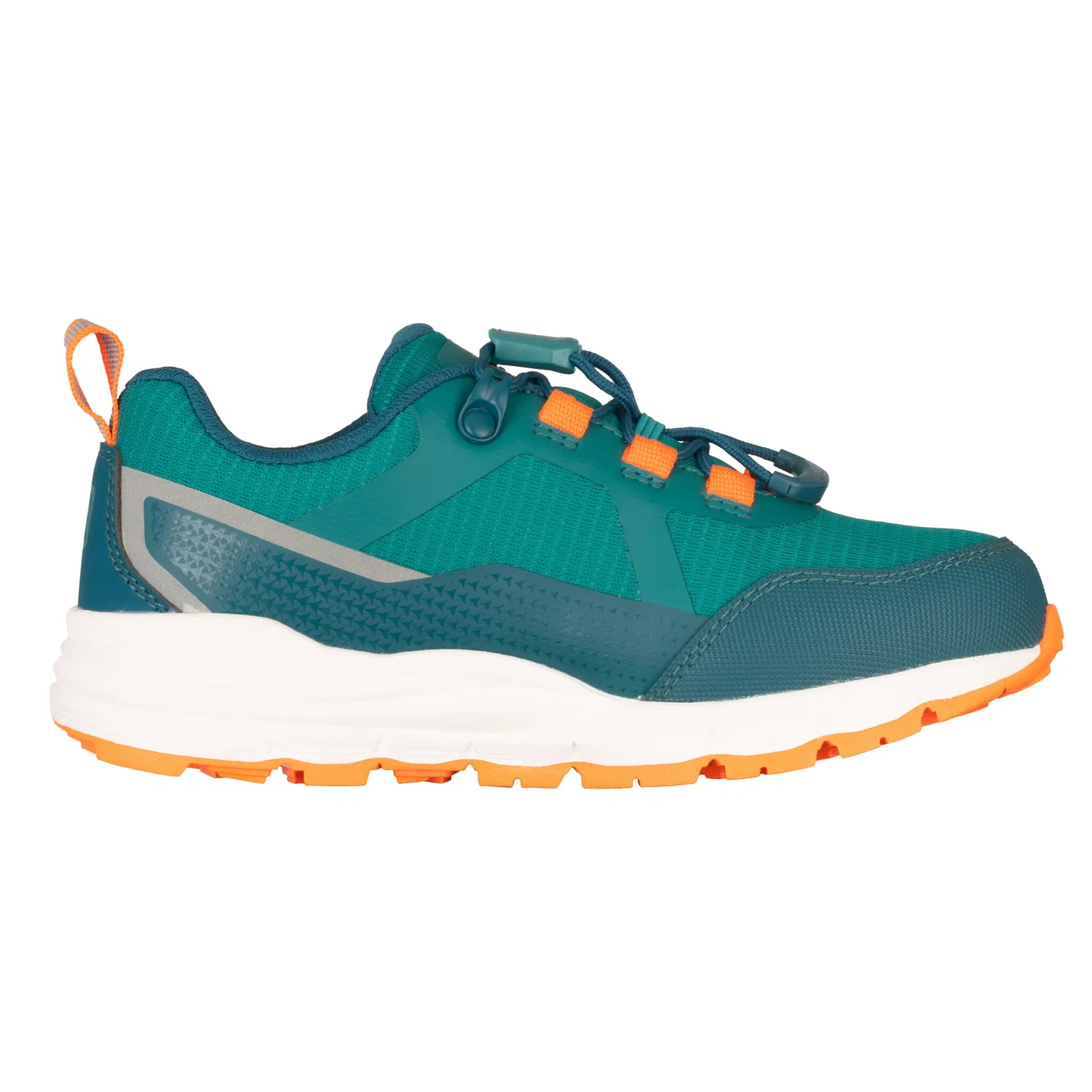 Детские кроссовки для активного отдыха Skarvan Hiker Low XT TROLLKIDS, Sea Green/Lagoon Green/Sahara Sunset — фото 3