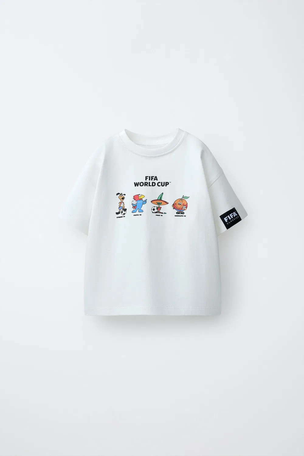 Футболка FIFA CLASSICS WORLD CUP с принтом нескольких талисманов ZARA, White
