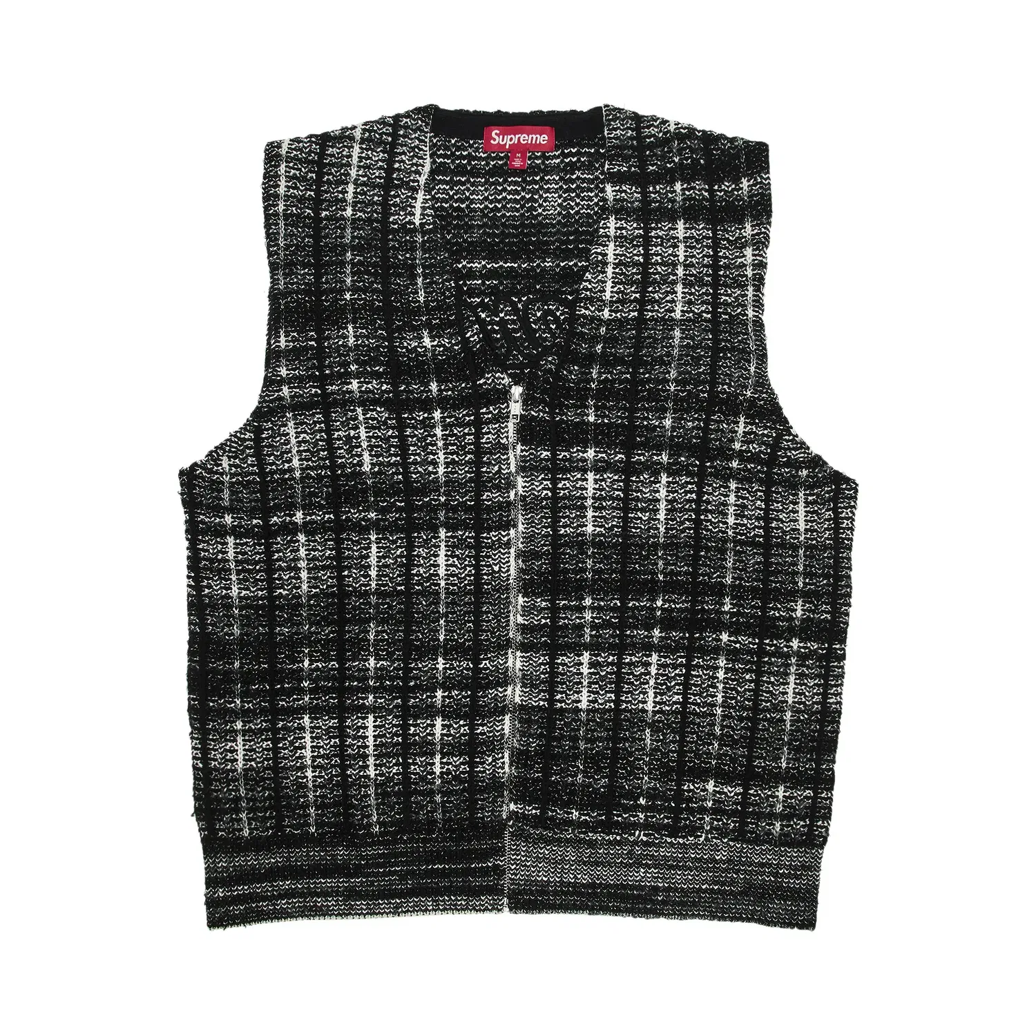 Жилет свитер на молнии Supreme Speckled Zip Up, Черный