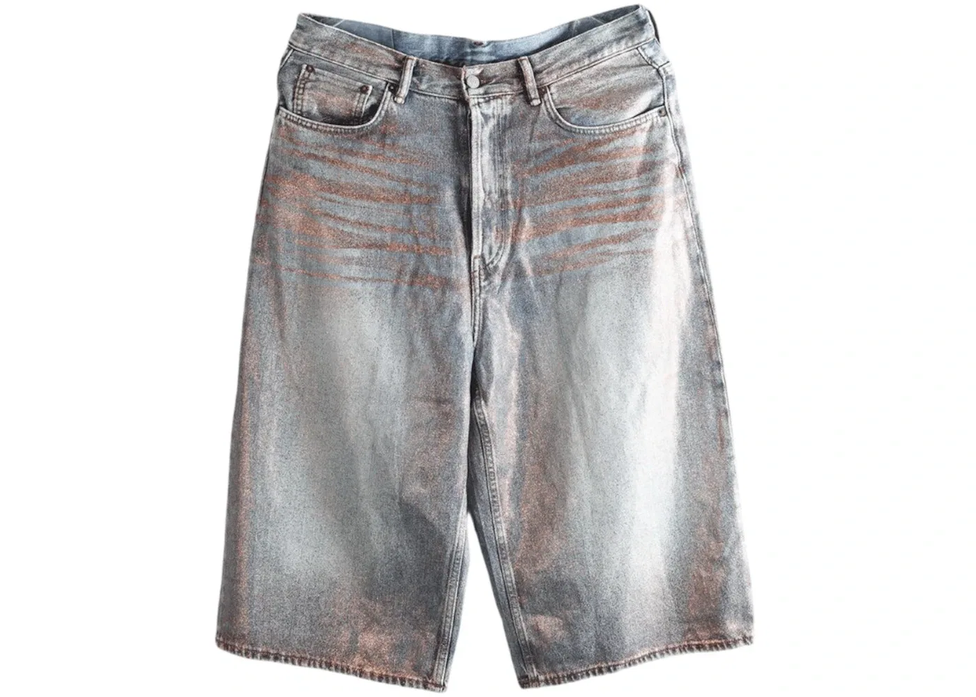 Мужские шорты Core Wide Leg Denim Shorts Acne Studios, Rose Copper Light Blue