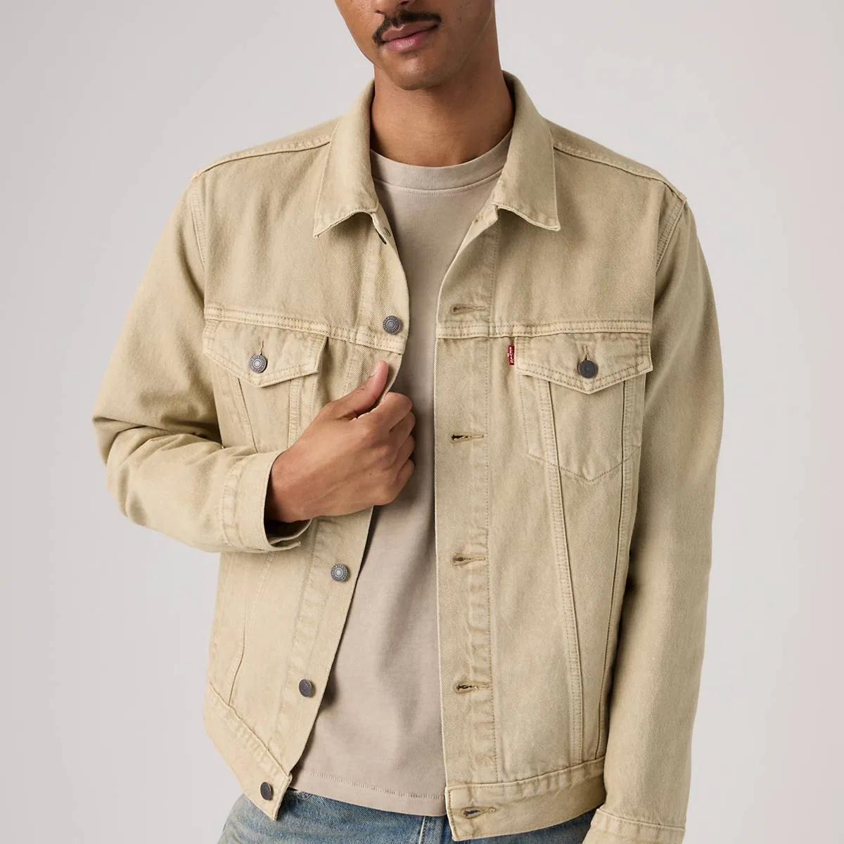 Куртка-Тракер, окрашенная в готовом виде Levi's, Yellow Sand Garment Dye - Yellow — фото 2